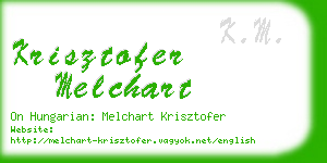 krisztofer melchart business card